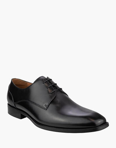 Sorrento Plain Plain Toe Derby in BLACK for $229.95