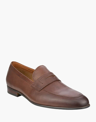 Seville Moc Toe Penny Slip On in COGNAC for $219.95