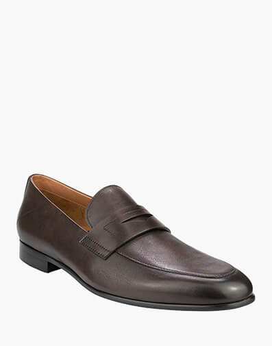 Seville Moc Toe Penny Slip On in TEAK for $129.80