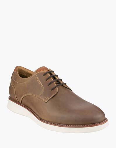 Launch Plain Plain Toe Derby  in BROWN for $199.95