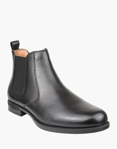 Glendale Plain Toe Chelsea Boot in BLACK for $175.96