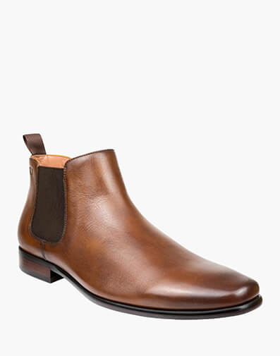 Barret Plain Toe Chelsea Boot in COGNAC for $175.96