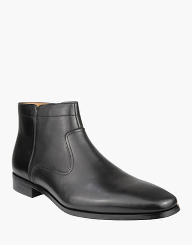 Belgrade Plain Toe Zip Boot in BLACK for $219.95