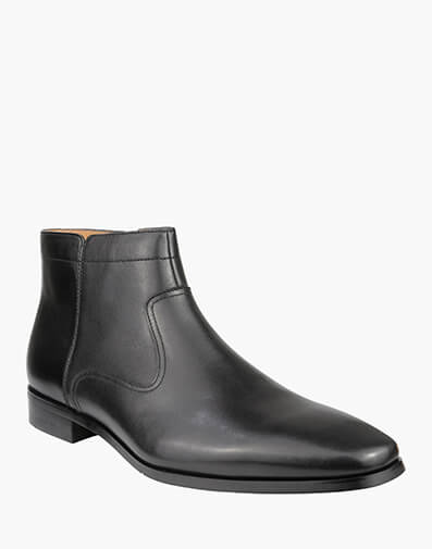 Belgrade Plain Toe Zip Boot in BLACK for $139.80