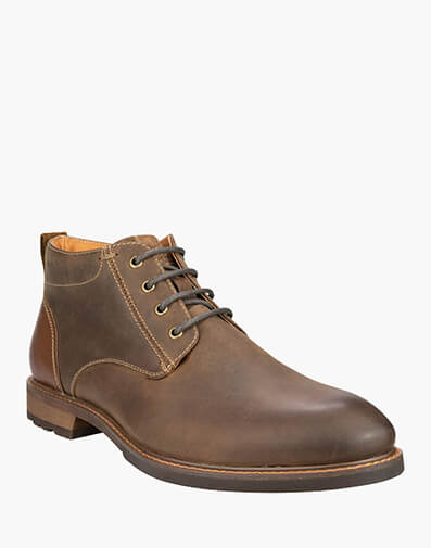 Lodge Chukka Plain Toe Chukka Boot in BROWN for $139.80