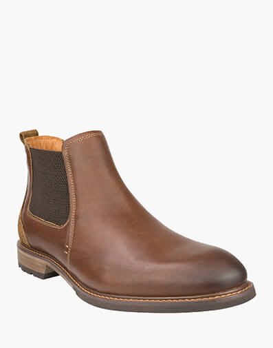 Lodge Chelsea Plain Toe Chelsea Boot  in CHESTNUT for $99.80