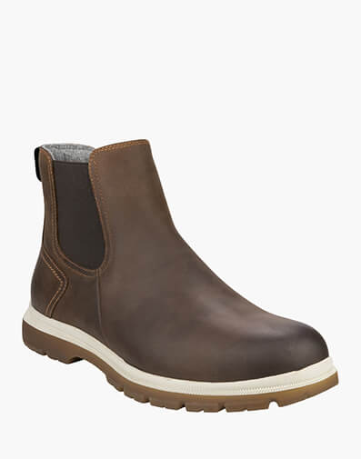 Lookout Chelsea Plain Toe Chelsea Boot in BROWN for $229.95