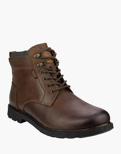 1912 Lace Boot Plain Toe Boot  in BROWN for $89.80
