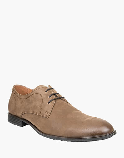 Avalon Plain Toe Derby in BROWN for $69.80