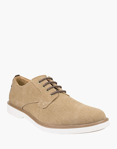 Supacush Canvas Plain Toe Derby in TAN for $69.80