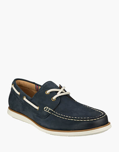 Atlantic 2 Eye Casual Boat Shoe in NAVY for $99.80