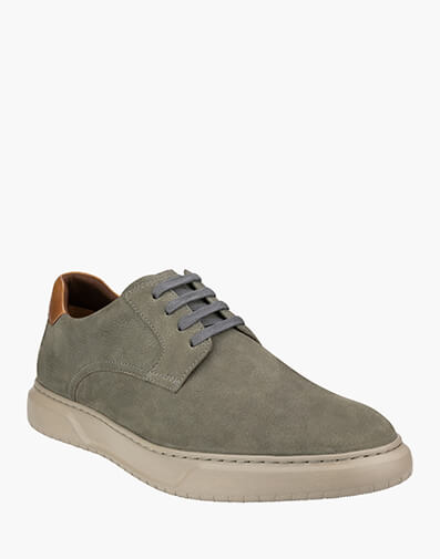 Premier  Plain Toe Lace Up Sneaker in GREY for $89.80