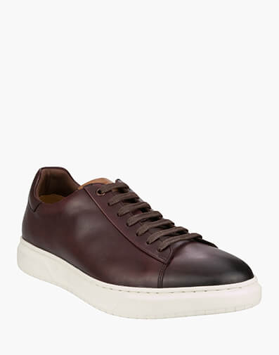 Premier Sneaker Lace To Toe Sneaker in BURGUNDY for $149.95