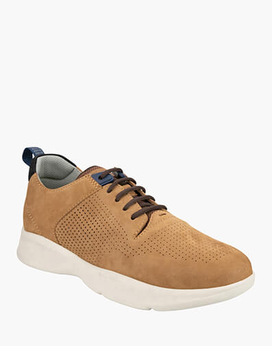 Studio Perf Toe Lace Up Sneaker in TAN for $89.80