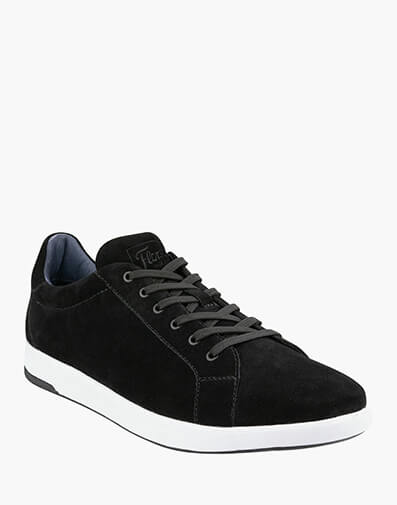 Crossover Plain Plain Lace To Toe Sneaker  in NERO for $119.80