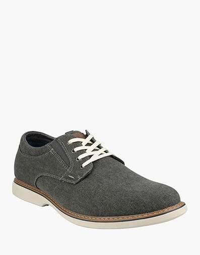 Otto Canvas Ox Canvas Plain Toe Derby  in GUNMETAL for $69.97