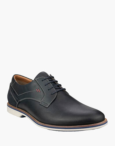 Calabria Perf Perf Plain Toe Derby in NAVY for $139.80