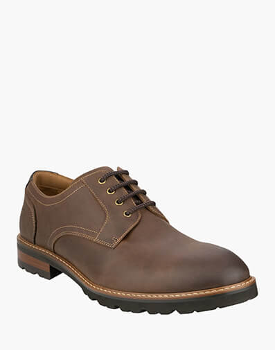 Renegade Plain Plain Toe Derby  in BROWN for $149.95