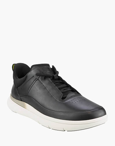Fortress Sneaker Slip On Perf Toe Elastic Sneaker in BLACK for $219.95
