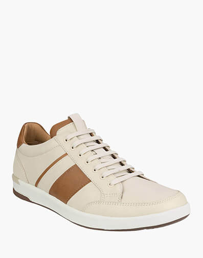 Crosscourt Lace To Toe Sneaker in BONE for $209.95