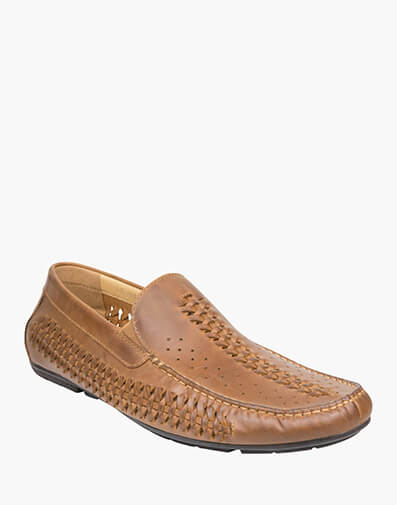 Cooper Moc Toe Woven Driver in TAN for $125.97