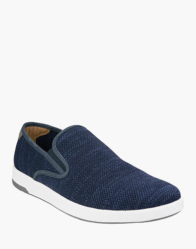 Crossover Knit Plain Toe Slip On Sneaker in NAVY for $149.95