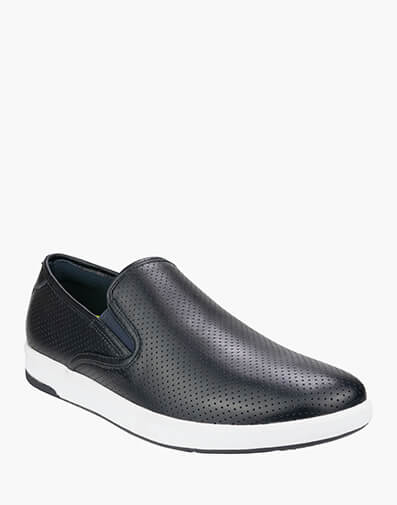 Crossover Slip Plain Toe Slip On Sneaker in NAVY for $109.80