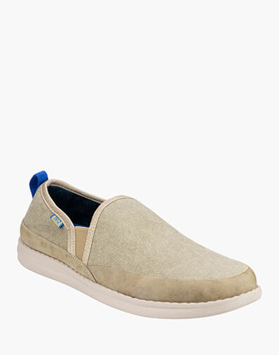 Brewski Slip On Plain toe Slip On in STONE for $49.80