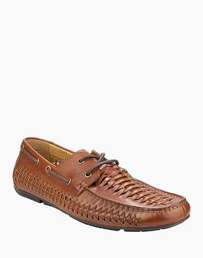 Cooper Lace Moc Toe Lace Driver in RICH TAN for $209.95