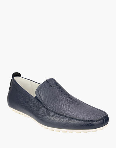 Corona Moc Toe Venetian Driver in NAVY for $99.80