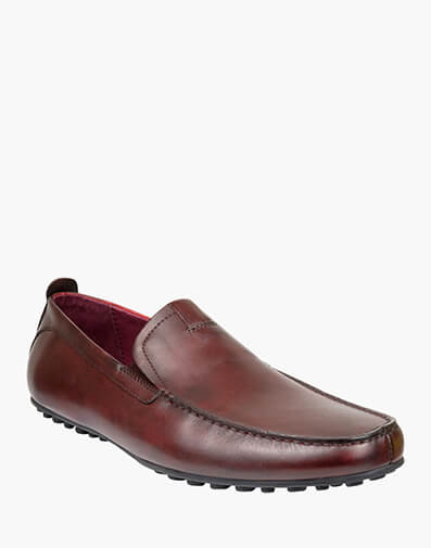 Corona MOC TOE VENETIAN DRIVER in BURGUNDY for $169.95