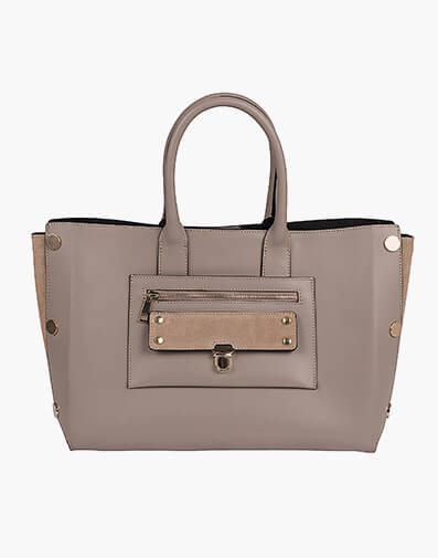 Elsa Leather Handbag in TAUPE for $169.80
