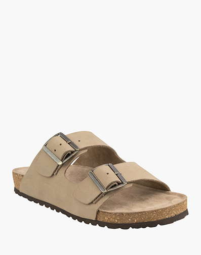 Nikki Twin Strap Slide  in TAUPE for $99.80