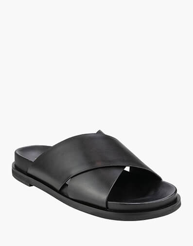 Hillary Open Toe Slide  BLACK