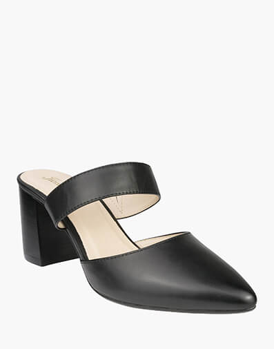 Shannon Point Toe Block Heel in BLACK for $99.80