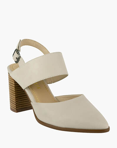Christine Point Toe Slingback Block Heel