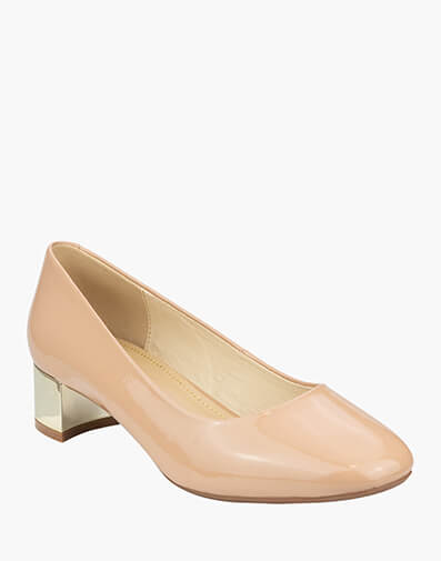 Pandora Square Toe Block Heel in BLUSH for $119.80
