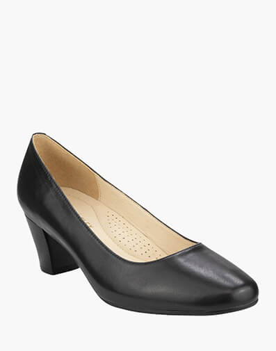 Jessica Flex Almond Toe Block Heel in BLACK for $189.95