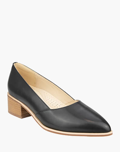 Phoebe Point Toe Block Heel  in BLACK for $159.95