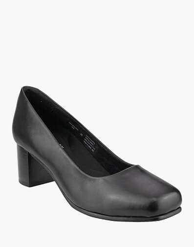 Jane Square Toe Block Heel  in BLACK for $149.95