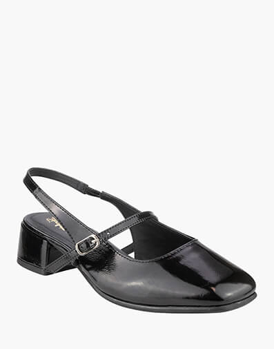 Rita Square Toe Block Heel  in BLACK for $229.00