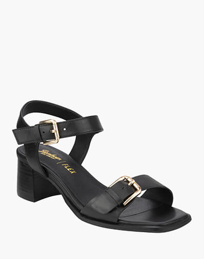 Tristin Open Toe Block Heel Sandal in BLACK for $209.95