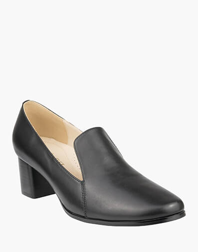 Yvonne Almond Toe Block Heel  in BLACK for $119.80