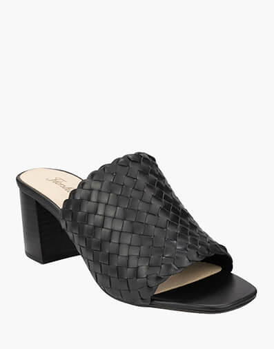 Gretta Open Toe Block Heel  in BLACK for $109.80