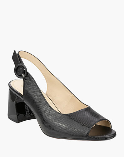 Paris  Peep Toe Block Heel in BLACK for $149.95