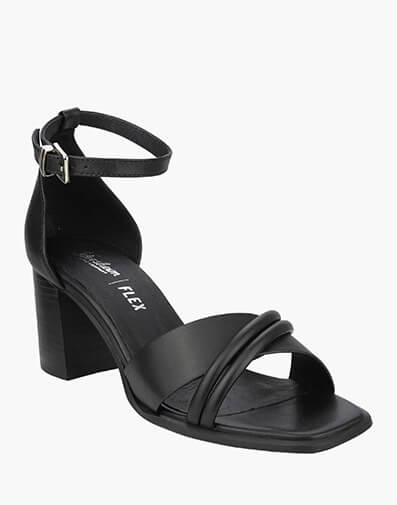 Tahlia Open Toe Block Heel Sandal in BLACK for $219.95