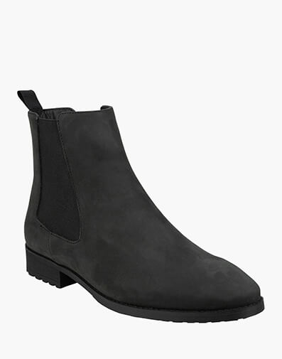 Nadia Plain Toe Chelsea Boot  BLACK