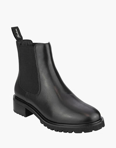 Cassandra Plain Toe Chelsea Boot  in BLACK for $229.00