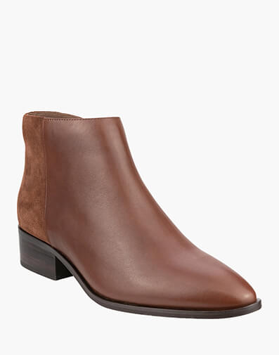 Trinny Plain Toe Ankle Boot in CHESTNUT for $169.80