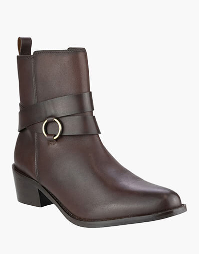 Melissa Almond Toe Zip Boot  in CHOCOLATE for $209.95